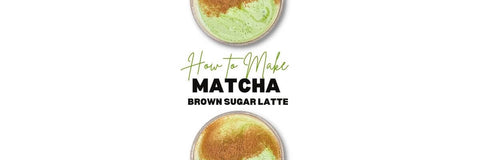 brunt sukker matcha latte
