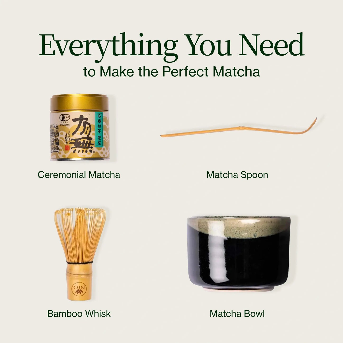 Tilpasset Matcha-sæt med ceremoniel Matcha