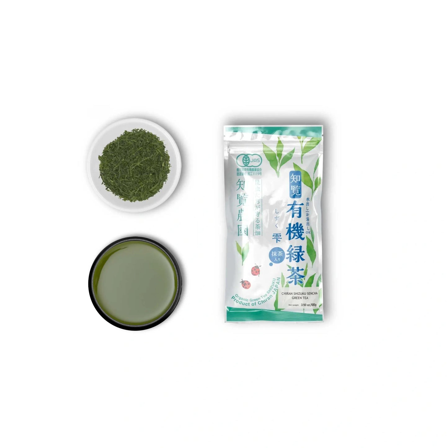 Sencha Shizuku med Matcha pulver