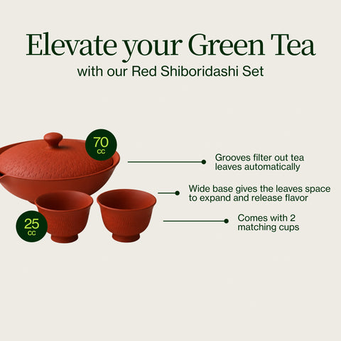 Rødt Shiboridashi sæt