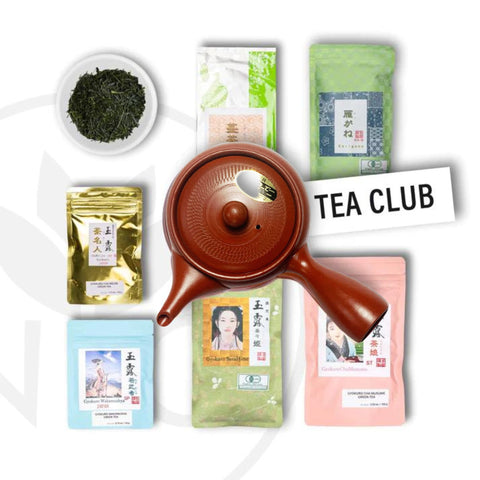 japansk te-abonnement med gratis rød kyusu