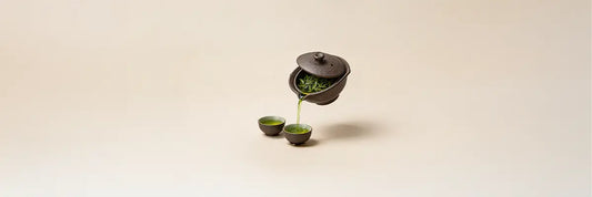 A yakishime shiboridashi is an unglazed Japanese teapot fired at high temperatures and designed specifically for brewing premium green teas such as gyokuro and high-grade sencha.