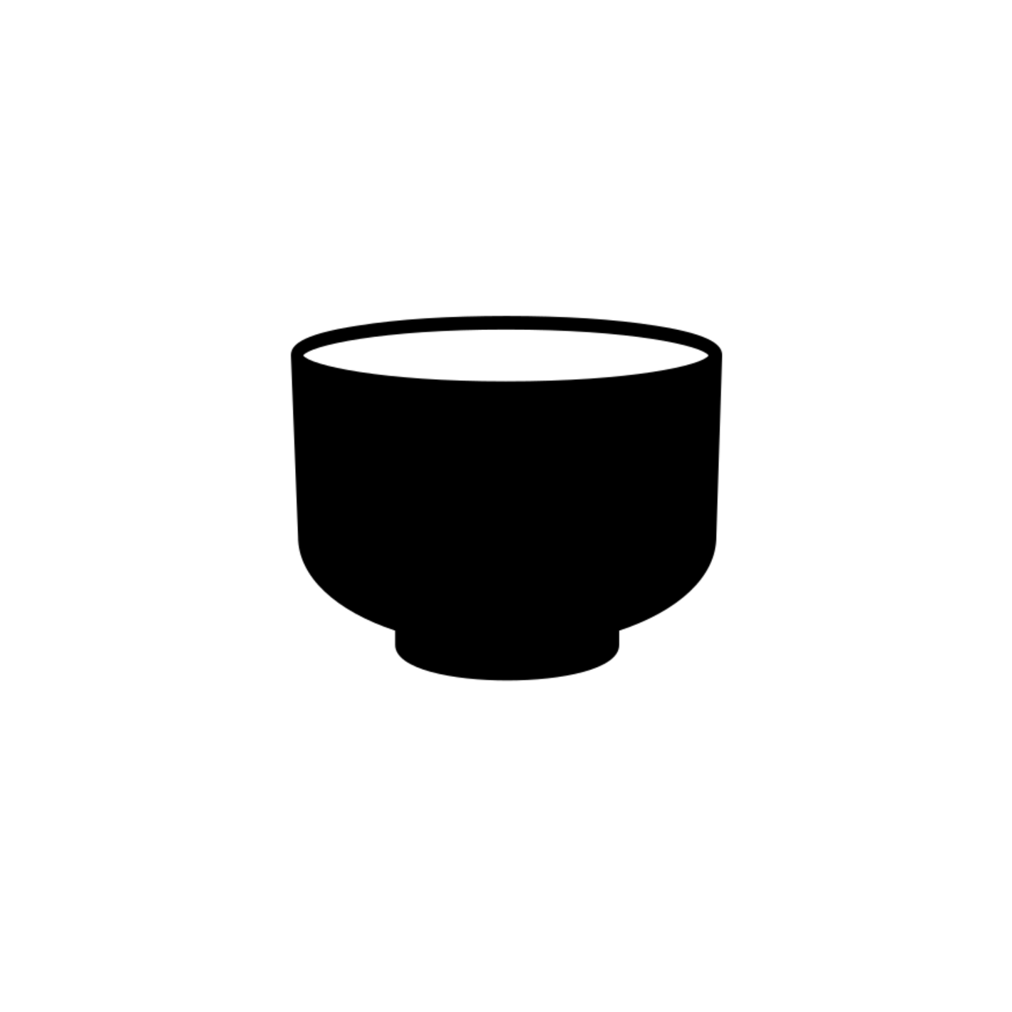 black icon of a cup of tea