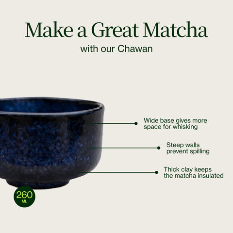 Himmelblå Chawan