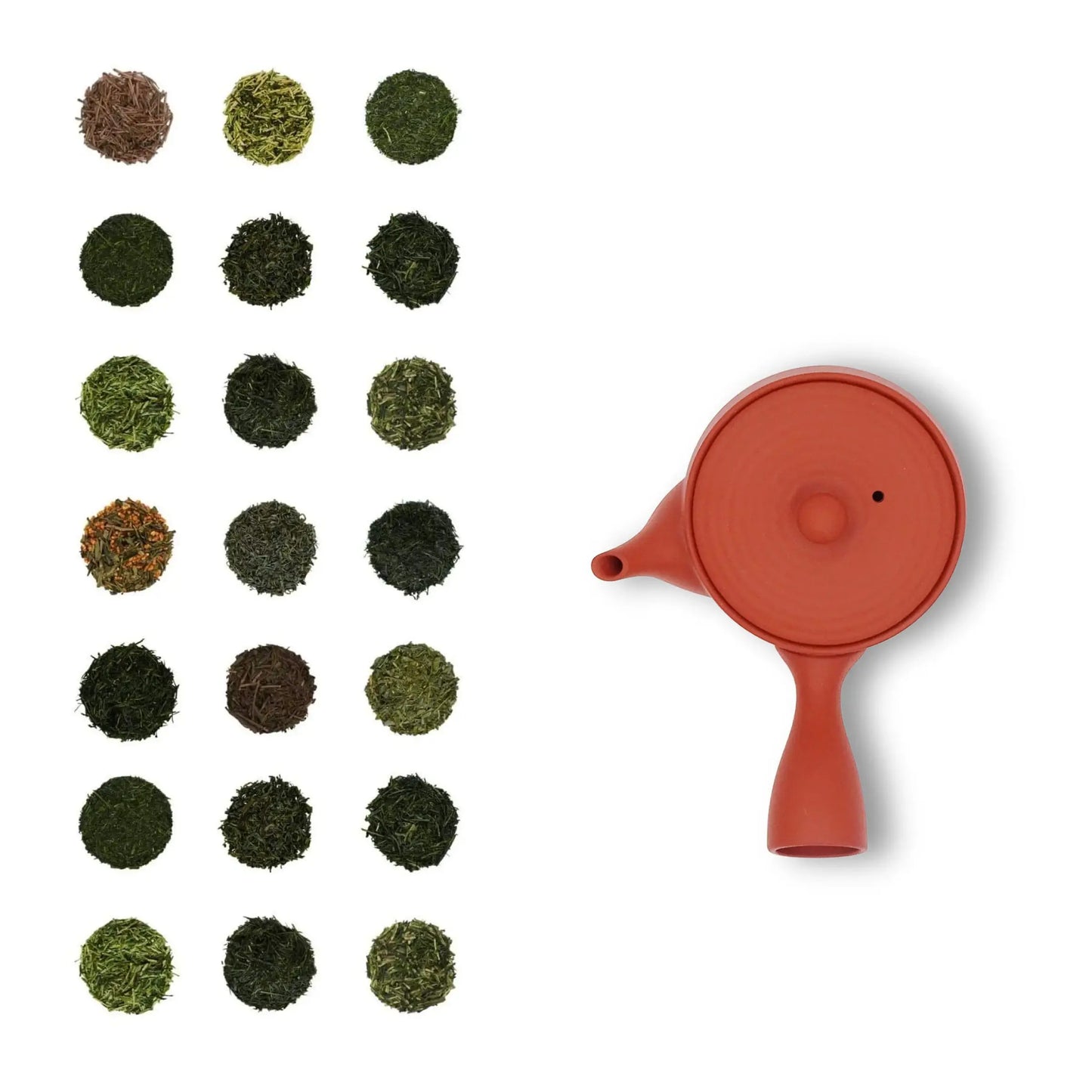 22 Tea Samples With Teapot