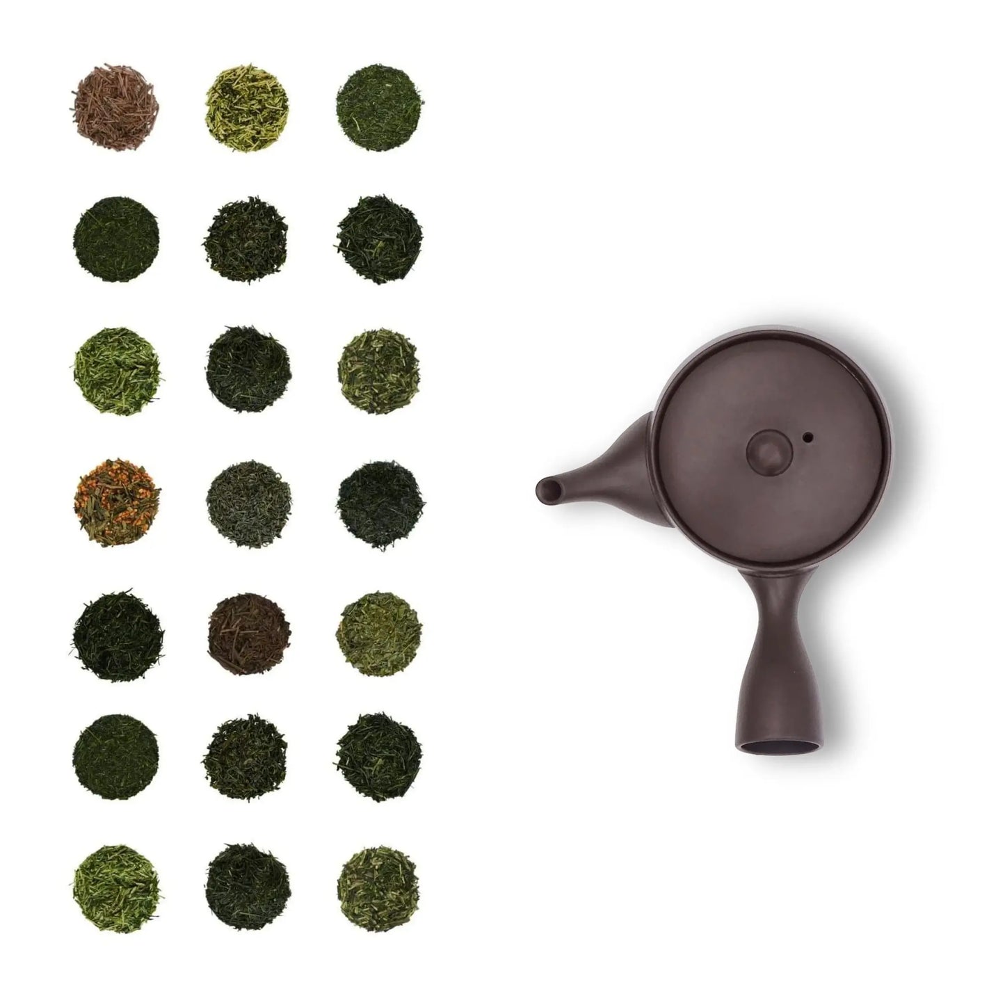 22 Tea Samples With Teapot