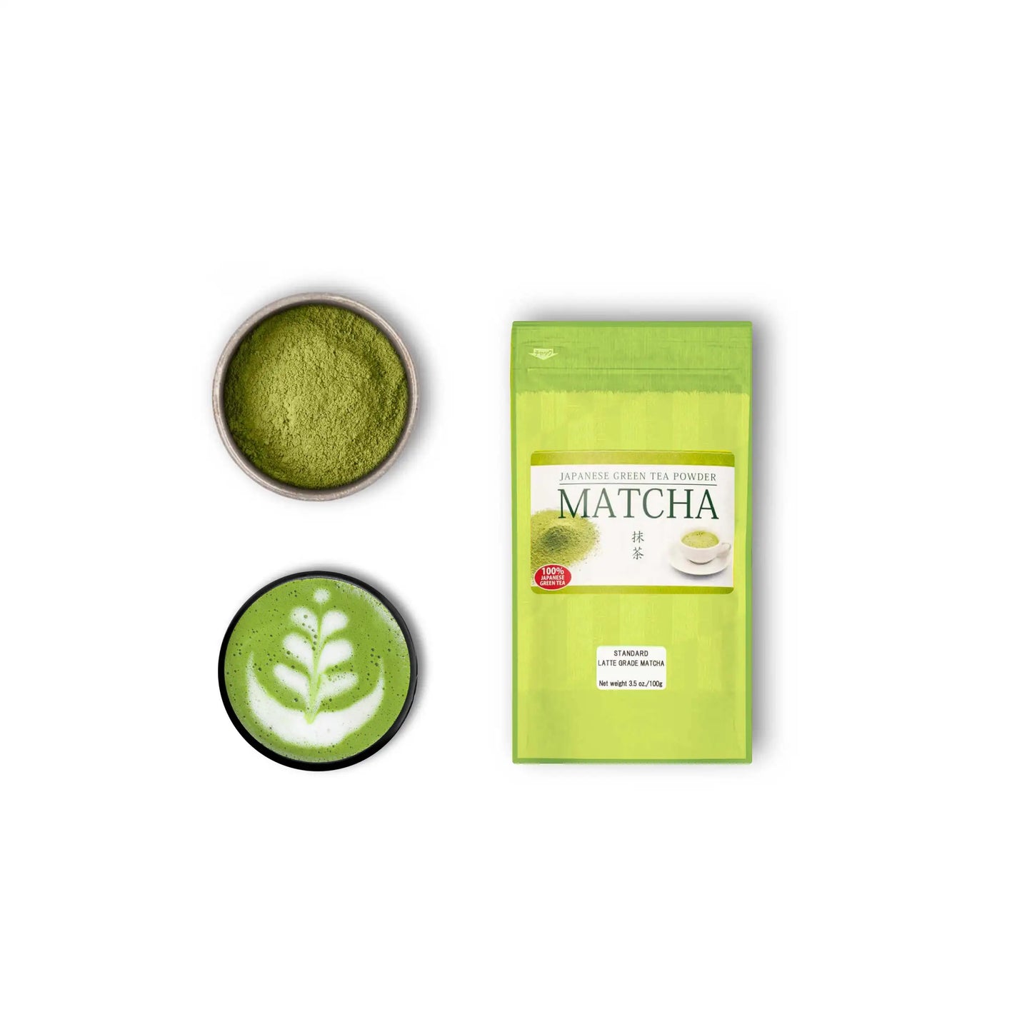 Premium Matcha Latte Pulver